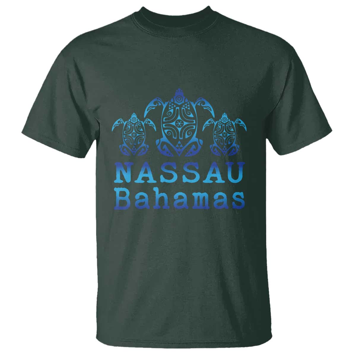 Nassau Souvenir T Shirt Sea Turtle Bahamas Beach Vacation - Wonder Print Shop