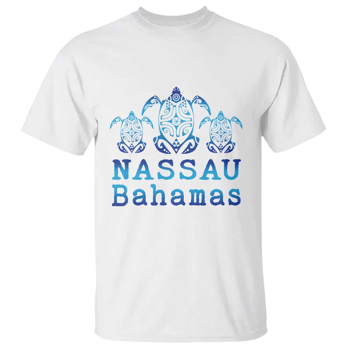 Nassau Souvenir T Shirt Sea Turtle Bahamas Beach Vacation - Wonder Print Shop