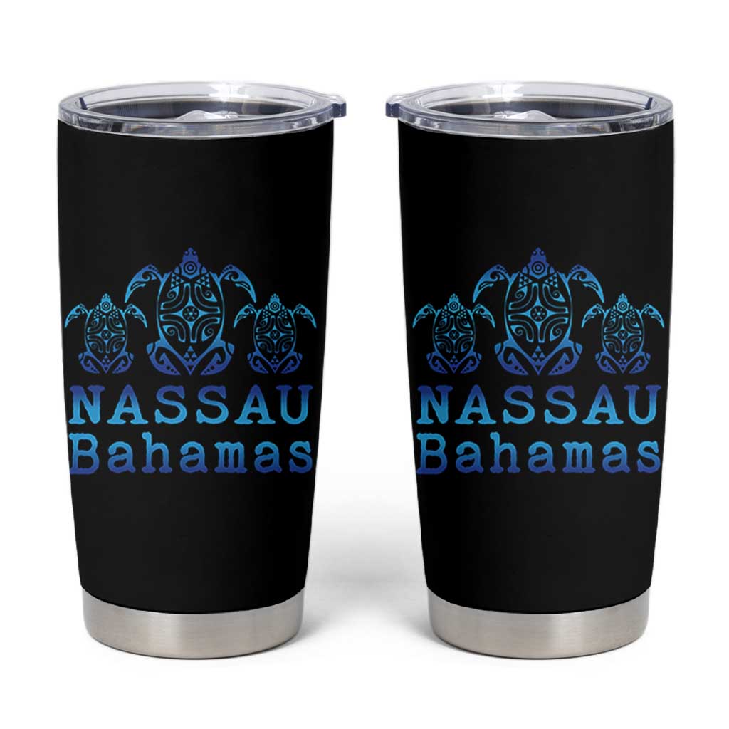 Nassau Souvenir Tumbler Cup Sea Turtle Bahamas Beach Vacation - Wonder Print Shop