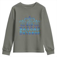 Nassau Souvenir Youth Sweatshirt Sea Turtle Bahamas Beach Vacation - Wonder Print Shop