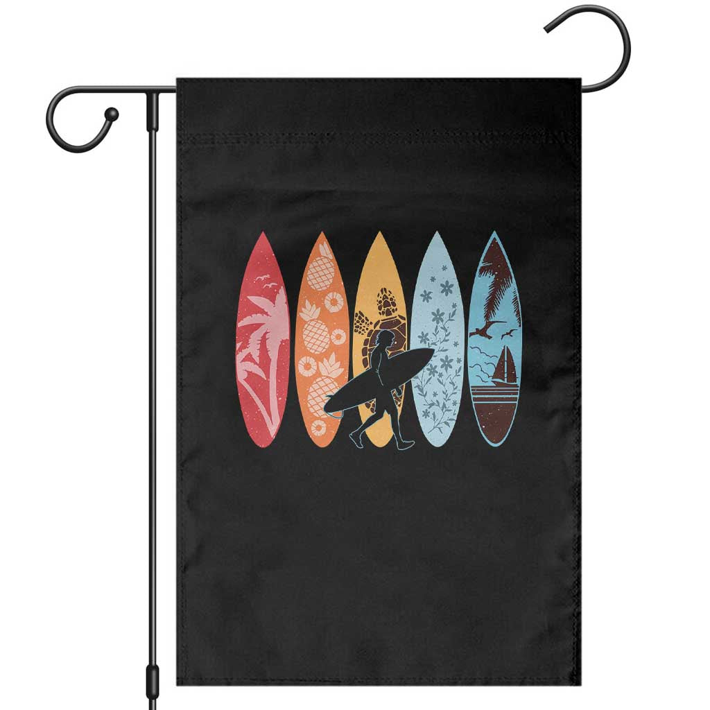 Surfboarder Garden Flag Hawaii Wave Surfing Surfboard Lover Beach Surfer - Wonder Print Shop
