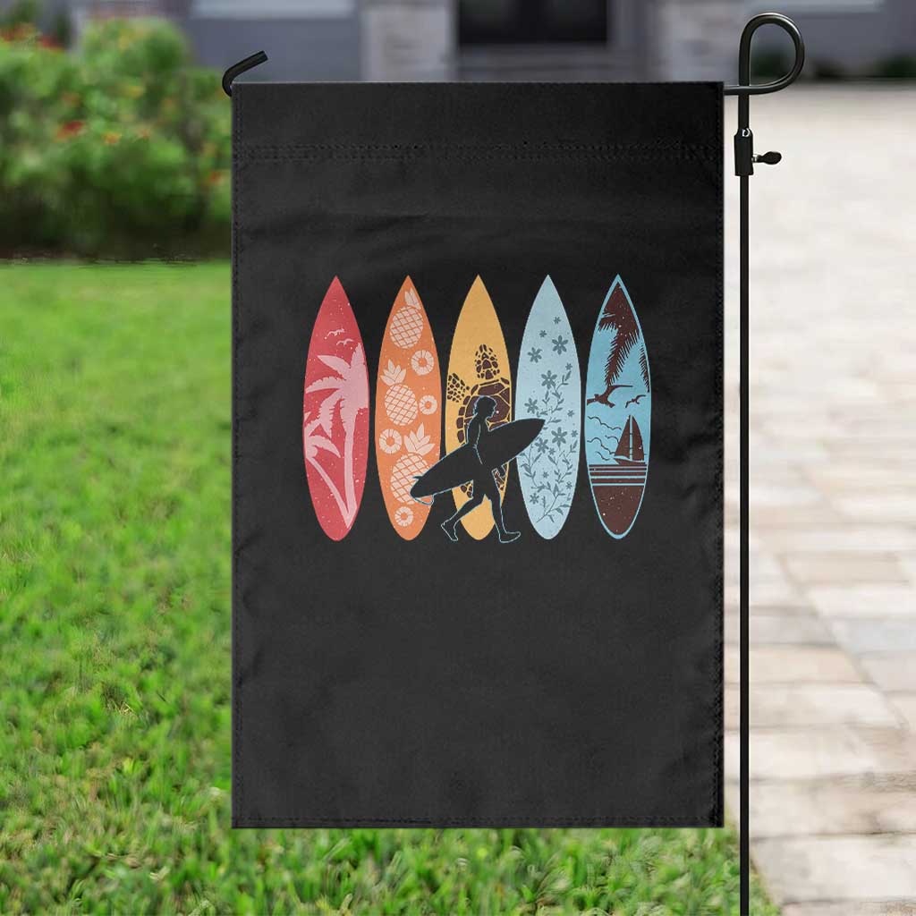 Surfboarder Garden Flag Hawaii Wave Surfing Surfboard Lover Beach Surfer - Wonder Print Shop