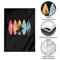 Surfboarder Garden Flag Hawaii Wave Surfing Surfboard Lover Beach Surfer - Wonder Print Shop