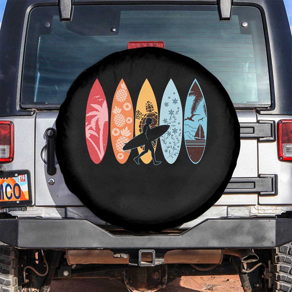Surfboarder Spare Tire Cover Hawaii Wave Surfing Surfboard Lover Beach Surfer - Wonder Print Shop