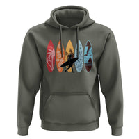 Surfboarder Hoodie Hawaii Wave Surfing Surfboard Lover Beach Surfer - Wonder Print Shop