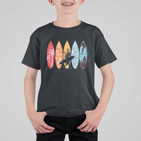 Surfboarder T Shirt For Kid Hawaii Wave Surfing Surfboard Lover Beach Surfer - Wonder Print Shop