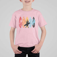 Surfboarder T Shirt For Kid Hawaii Wave Surfing Surfboard Lover Beach Surfer - Wonder Print Shop
