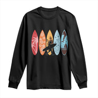 Surfboarder Long Sleeve Shirt Hawaii Wave Surfing Surfboard Lover Beach Surfer - Wonder Print Shop