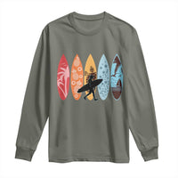 Surfboarder Long Sleeve Shirt Hawaii Wave Surfing Surfboard Lover Beach Surfer - Wonder Print Shop