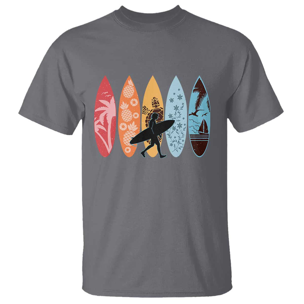 Surfboarder T Shirt Hawaii Wave Surfing Surfboard Lover Beach Surfer - Wonder Print Shop