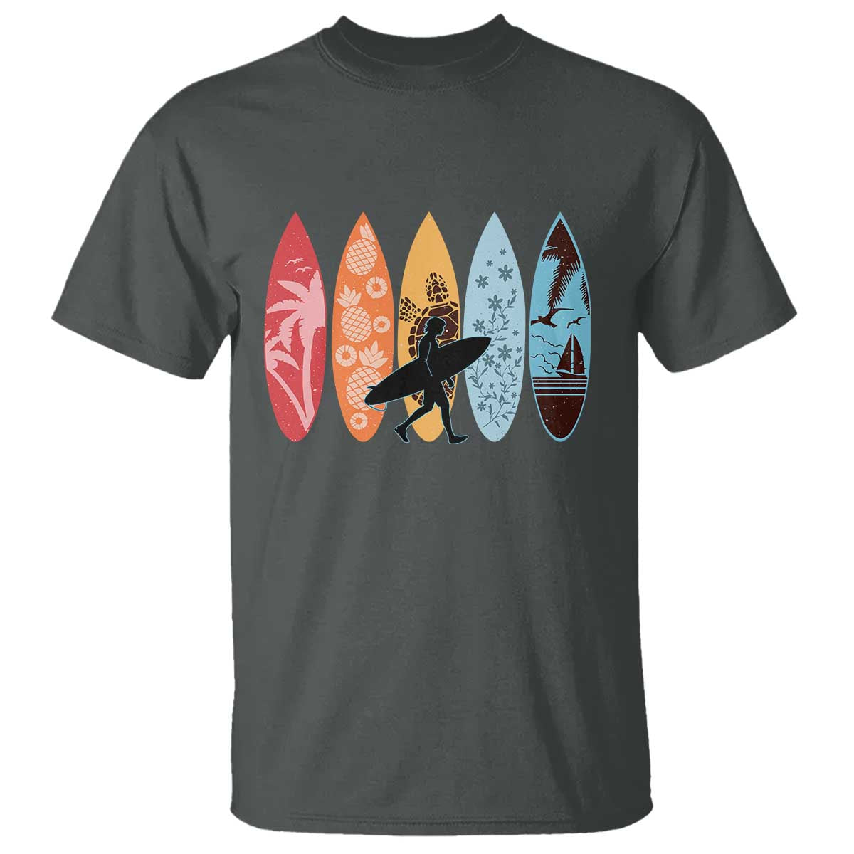 Surfboarder T Shirt Hawaii Wave Surfing Surfboard Lover Beach Surfer - Wonder Print Shop