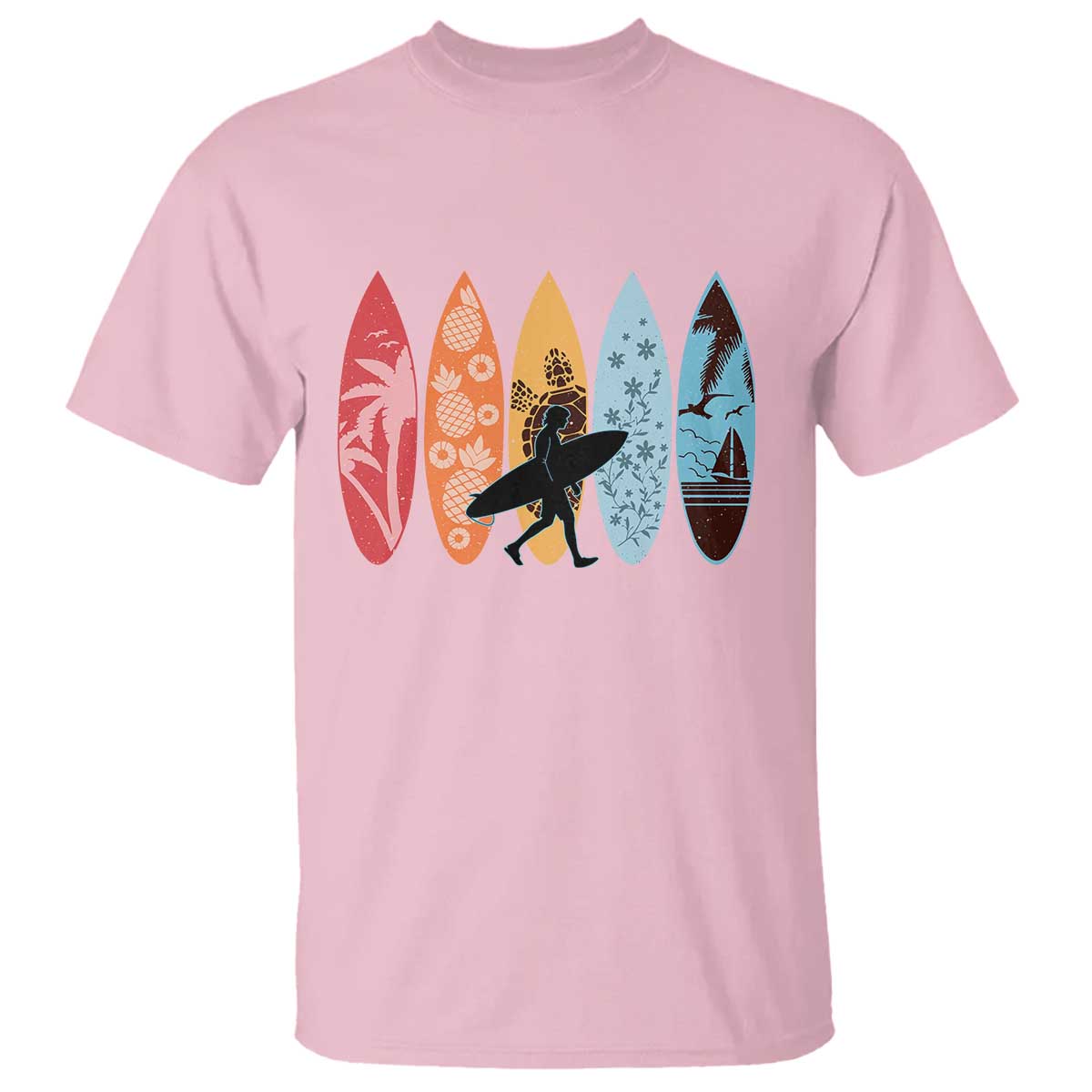 Surfboarder T Shirt Hawaii Wave Surfing Surfboard Lover Beach Surfer - Wonder Print Shop