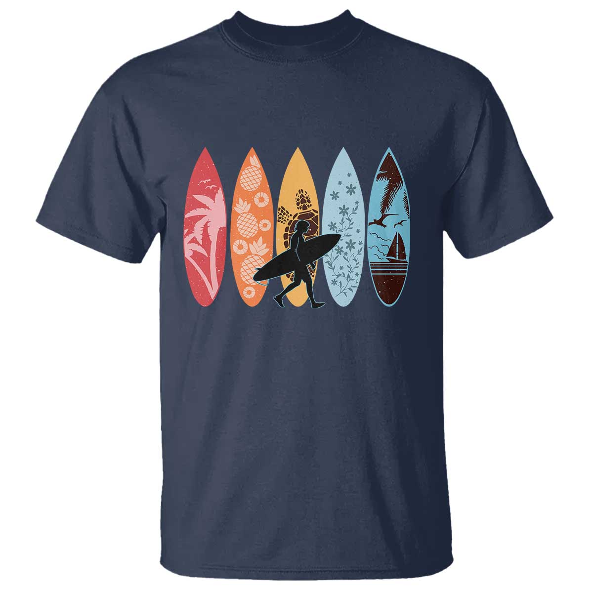 Surfboarder T Shirt Hawaii Wave Surfing Surfboard Lover Beach Surfer - Wonder Print Shop