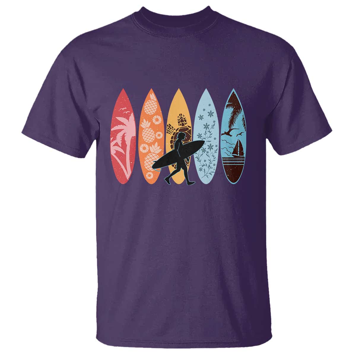 Surfboarder T Shirt Hawaii Wave Surfing Surfboard Lover Beach Surfer - Wonder Print Shop
