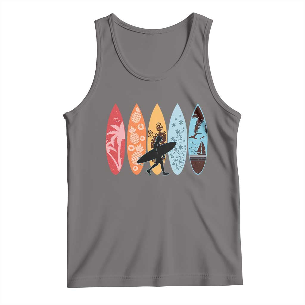 Surfboarder Tank Top Hawaii Wave Surfing Surfboard Lover Beach Surfer - Wonder Print Shop