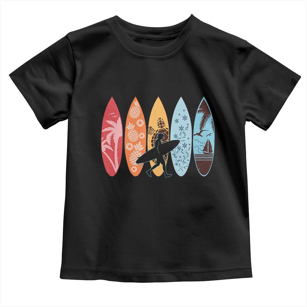 Surfboarder Toddler T Shirt Hawaii Wave Surfing Surfboard Lover Beach Surfer - Wonder Print Shop