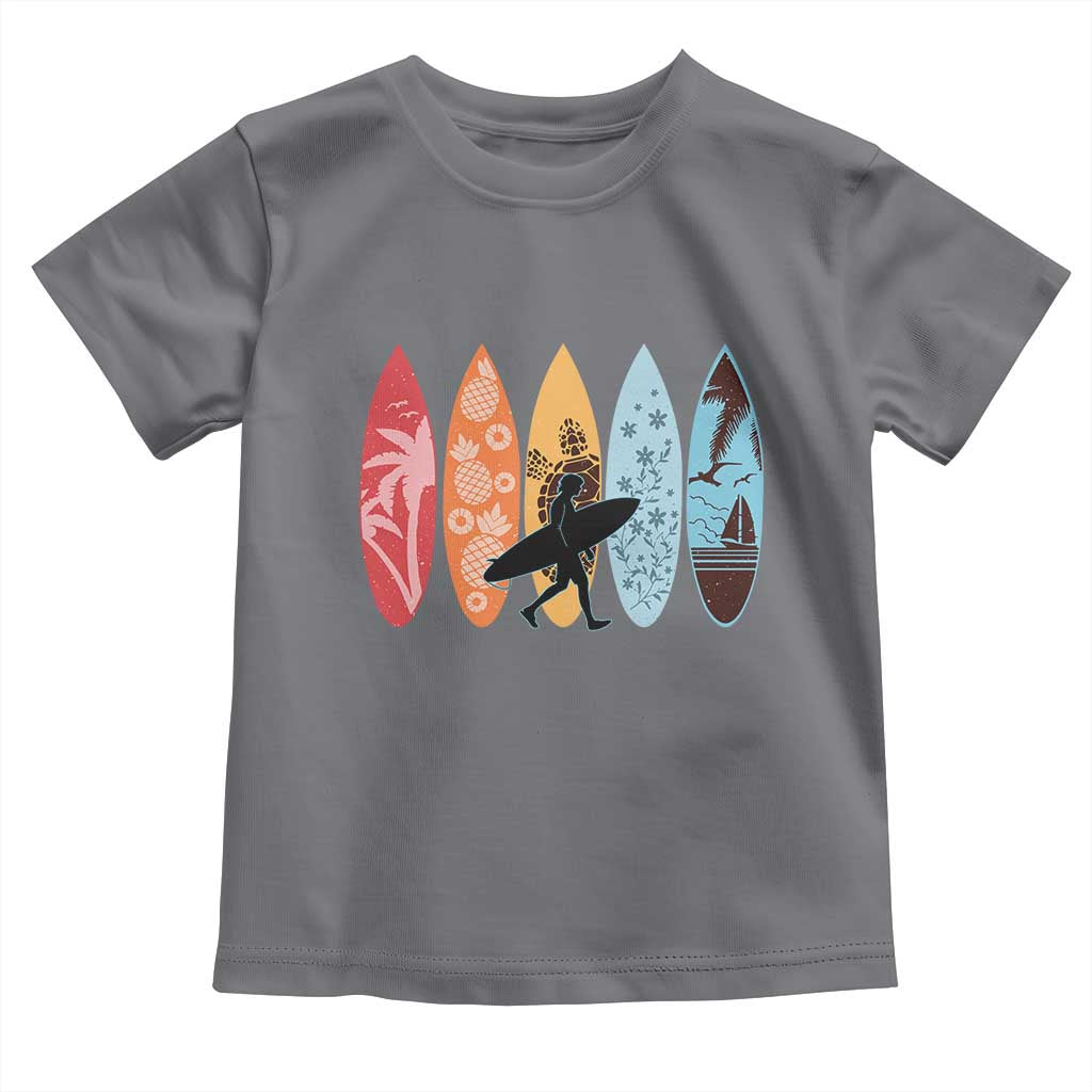 Surfboarder Toddler T Shirt Hawaii Wave Surfing Surfboard Lover Beach Surfer - Wonder Print Shop