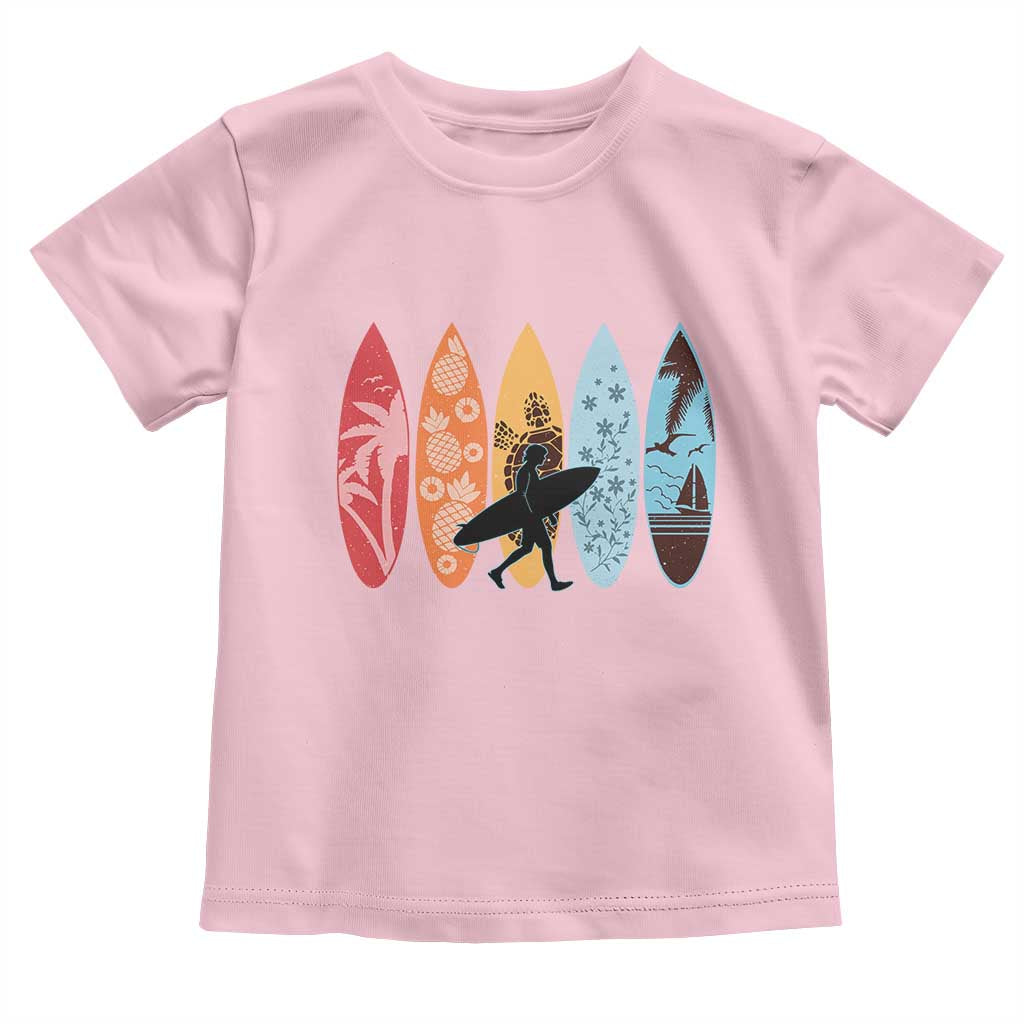 Surfboarder Toddler T Shirt Hawaii Wave Surfing Surfboard Lover Beach Surfer - Wonder Print Shop