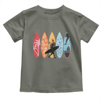 Surfboarder Toddler T Shirt Hawaii Wave Surfing Surfboard Lover Beach Surfer - Wonder Print Shop