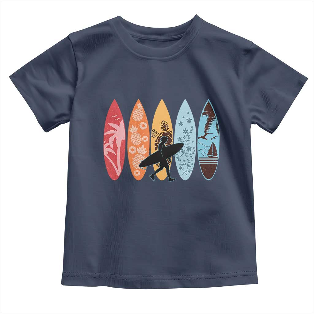 Surfboarder Toddler T Shirt Hawaii Wave Surfing Surfboard Lover Beach Surfer - Wonder Print Shop