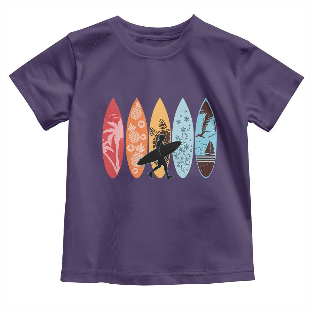 Surfboarder Toddler T Shirt Hawaii Wave Surfing Surfboard Lover Beach Surfer - Wonder Print Shop