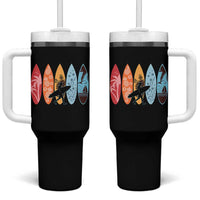 Surfboarder Tumbler With Handle Hawaii Wave Surfing Surfboard Lover Beach Surfer - Wonder Print Shop
