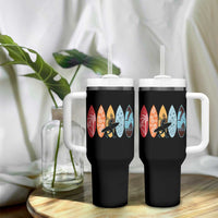 Surfboarder Tumbler With Handle Hawaii Wave Surfing Surfboard Lover Beach Surfer - Wonder Print Shop