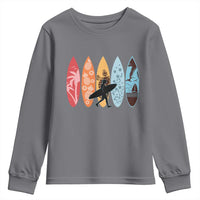 Surfboarder Youth Sweatshirt Hawaii Wave Surfing Surfboard Lover Beach Surfer - Wonder Print Shop