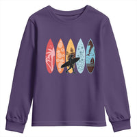 Surfboarder Youth Sweatshirt Hawaii Wave Surfing Surfboard Lover Beach Surfer - Wonder Print Shop