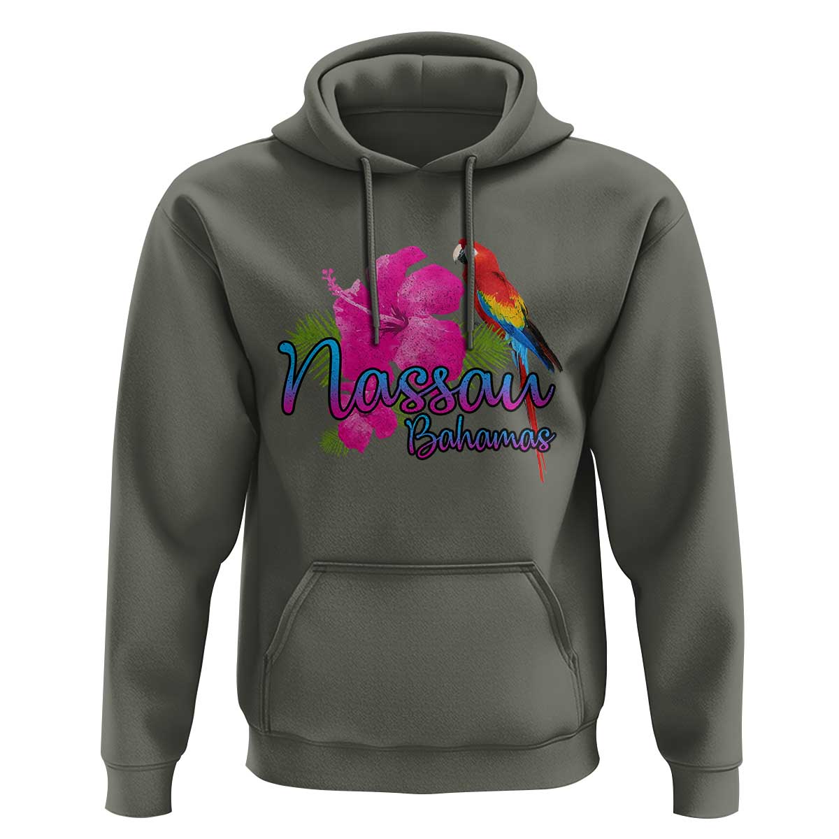 Nassau Souvenir Hoodie Caribbean Bahamas Beach Vacation - Wonder Print Shop