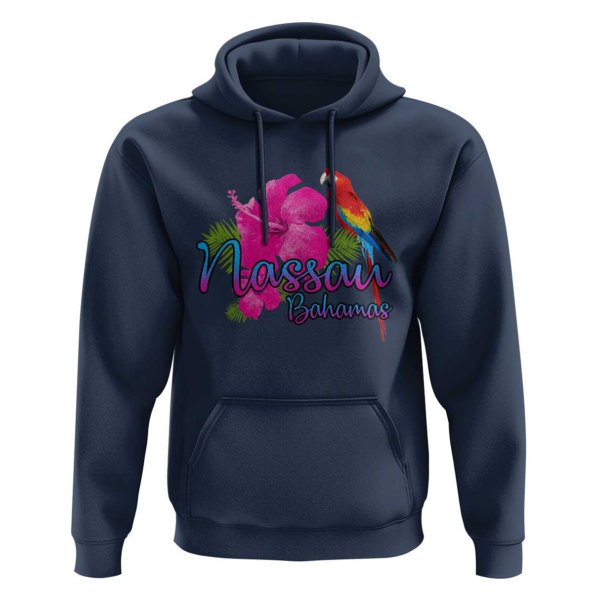 Nassau Souvenir Hoodie Caribbean Bahamas Beach Vacation - Wonder Print Shop