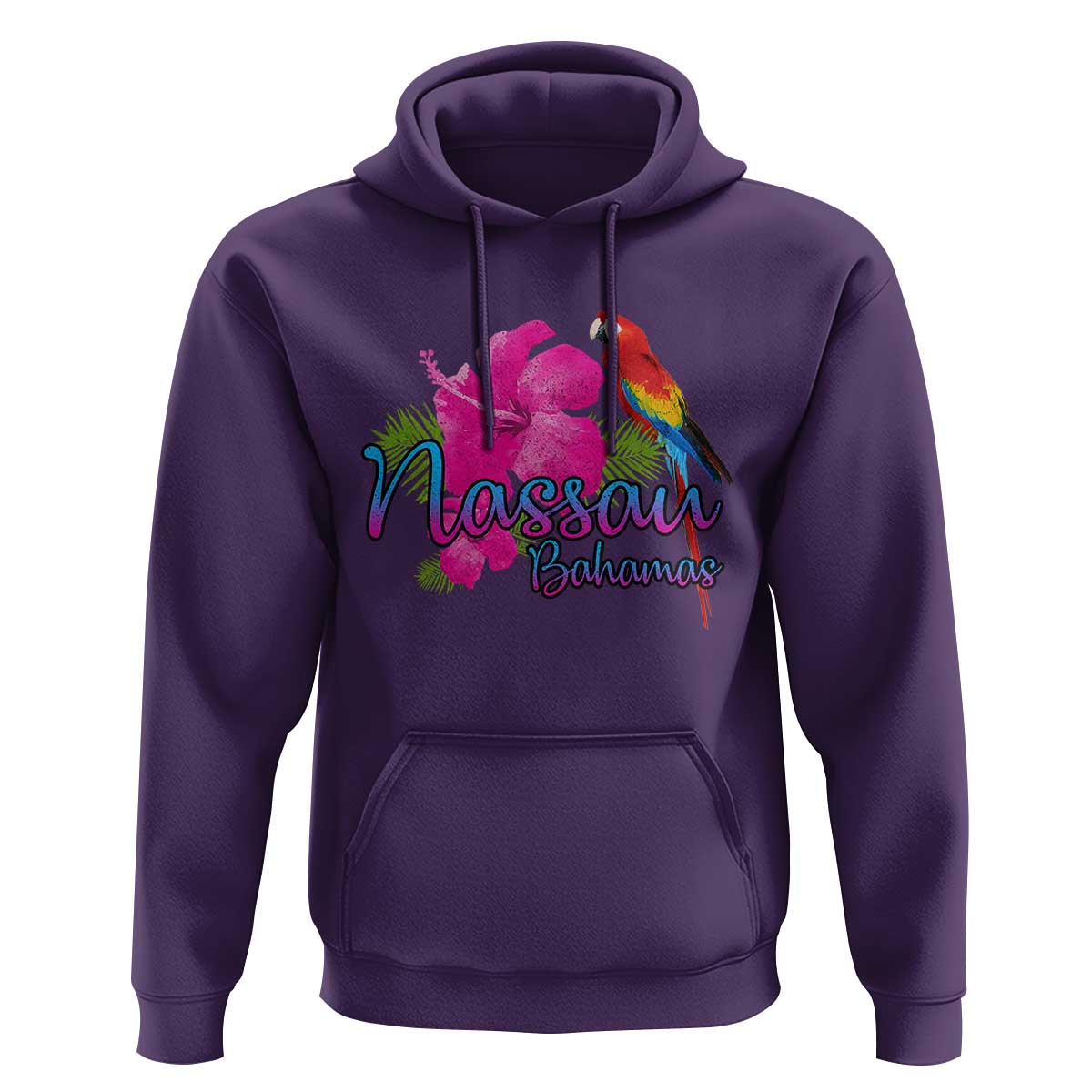 Nassau Souvenir Hoodie Caribbean Bahamas Beach Vacation - Wonder Print Shop