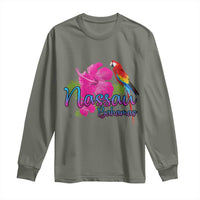 Nassau Souvenir Long Sleeve Shirt Caribbean Bahamas Beach Vacation - Wonder Print Shop