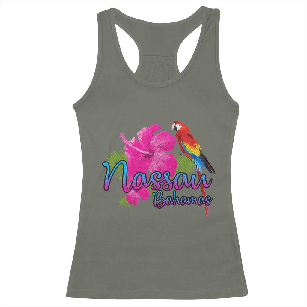 Nassau Souvenir Racerback Tank Top Caribbean Bahamas Beach Vacation - Wonder Print Shop