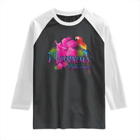 Nassau Souvenir Raglan Shirt Caribbean Bahamas Beach Vacation - Wonder Print Shop