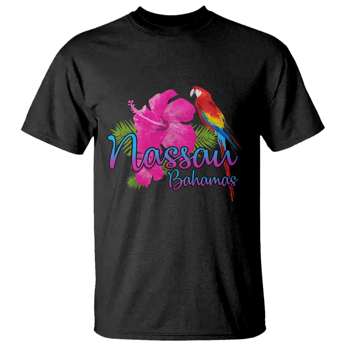 Nassau Souvenir T Shirt Caribbean Bahamas Beach Vacation - Wonder Print Shop