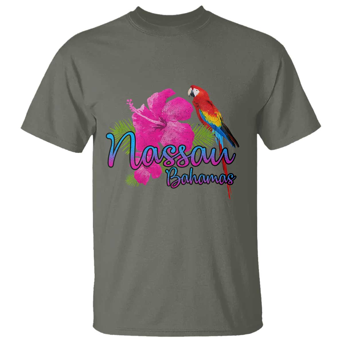 Nassau Souvenir T Shirt Caribbean Bahamas Beach Vacation - Wonder Print Shop