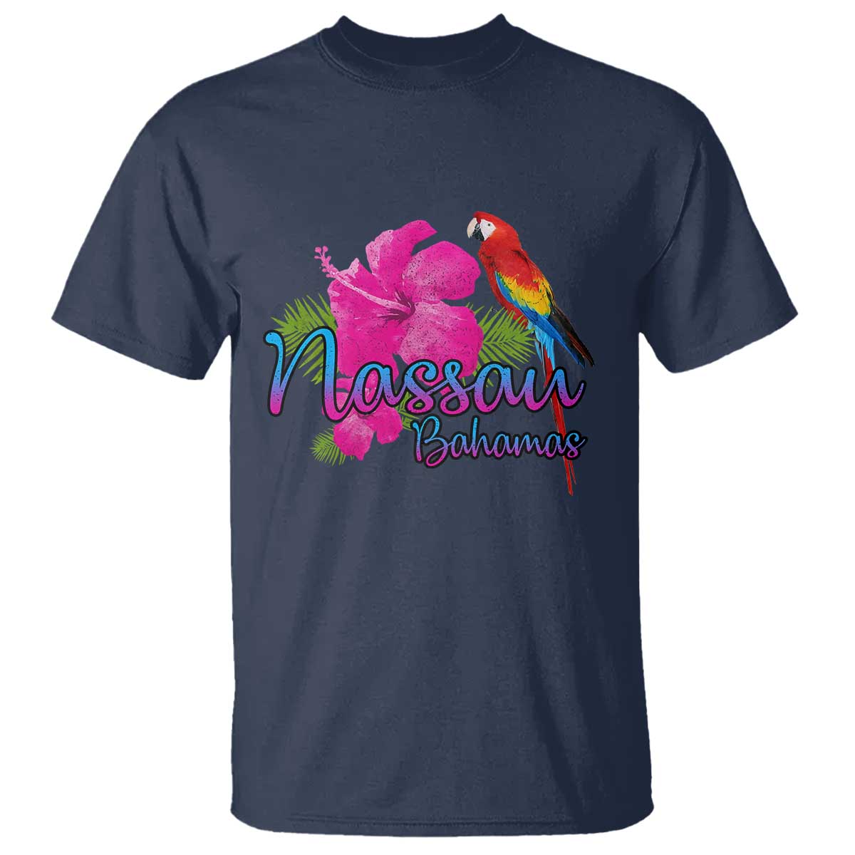 Nassau Souvenir T Shirt Caribbean Bahamas Beach Vacation - Wonder Print Shop