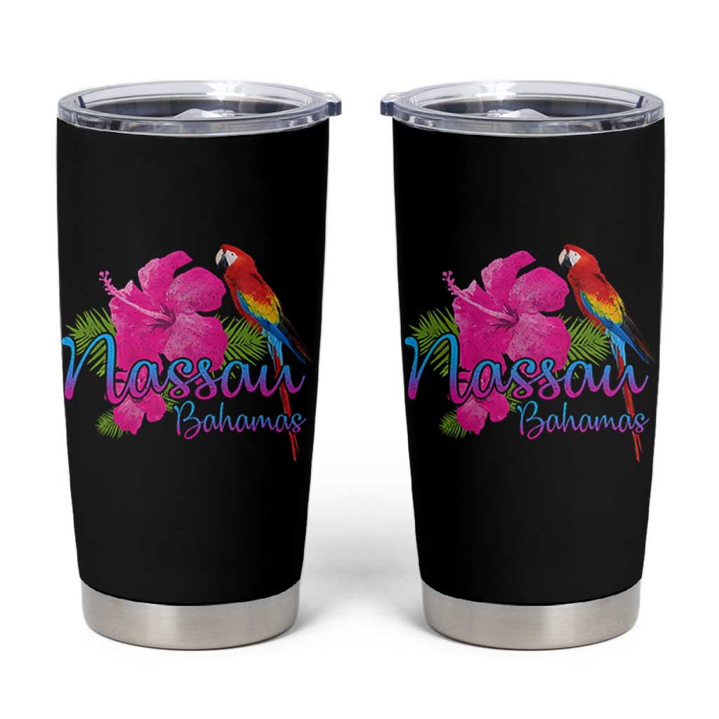Nassau Souvenir Tumbler Cup Caribbean Bahamas Beach Vacation - Wonder Print Shop