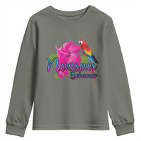 Nassau Souvenir Youth Sweatshirt Caribbean Bahamas Beach Vacation - Wonder Print Shop