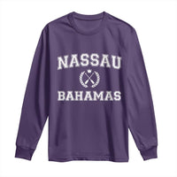 Nassau Souvenir Long Sleeve Shirt Bahamas Rowing Beach Summer Vacation - Wonder Print Shop