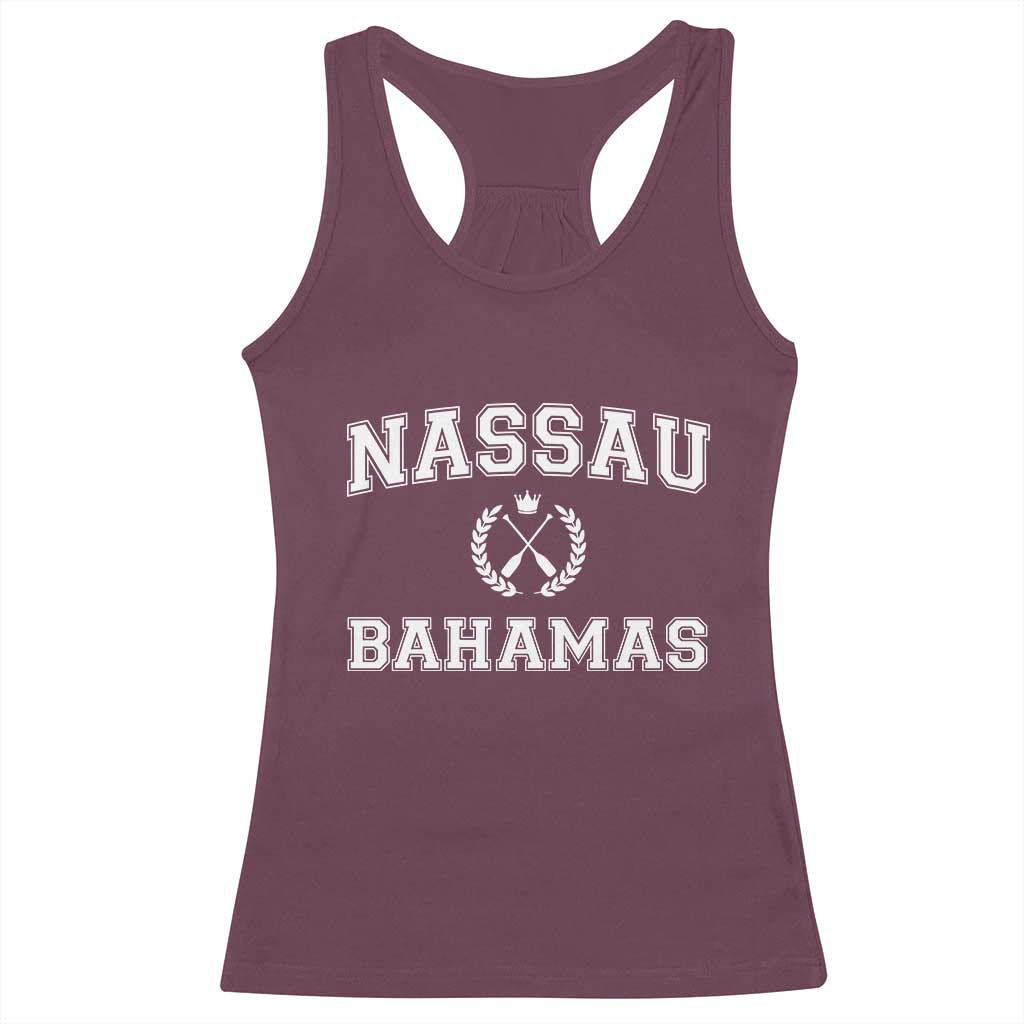 Nassau Souvenir Racerback Tank Top Bahamas Rowing Beach Summer Vacation - Wonder Print Shop