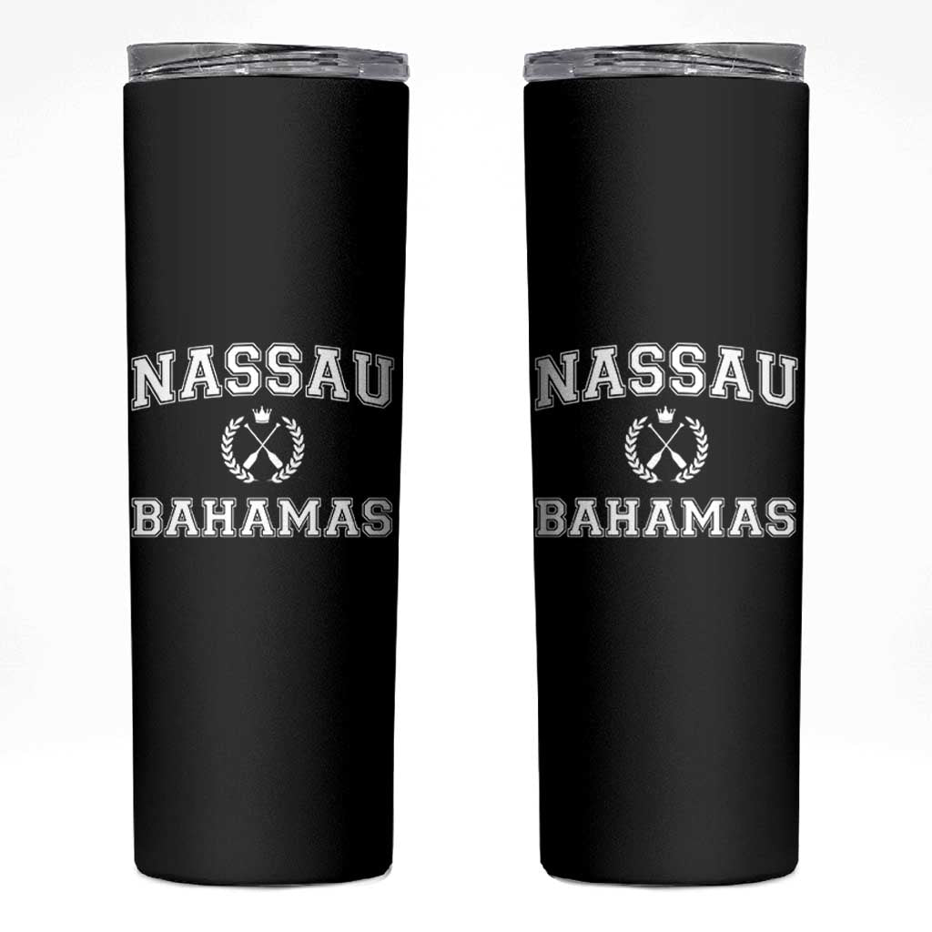 Nassau Souvenir Skinny Tumbler Bahamas Rowing Beach Summer Vacation - Wonder Print Shop