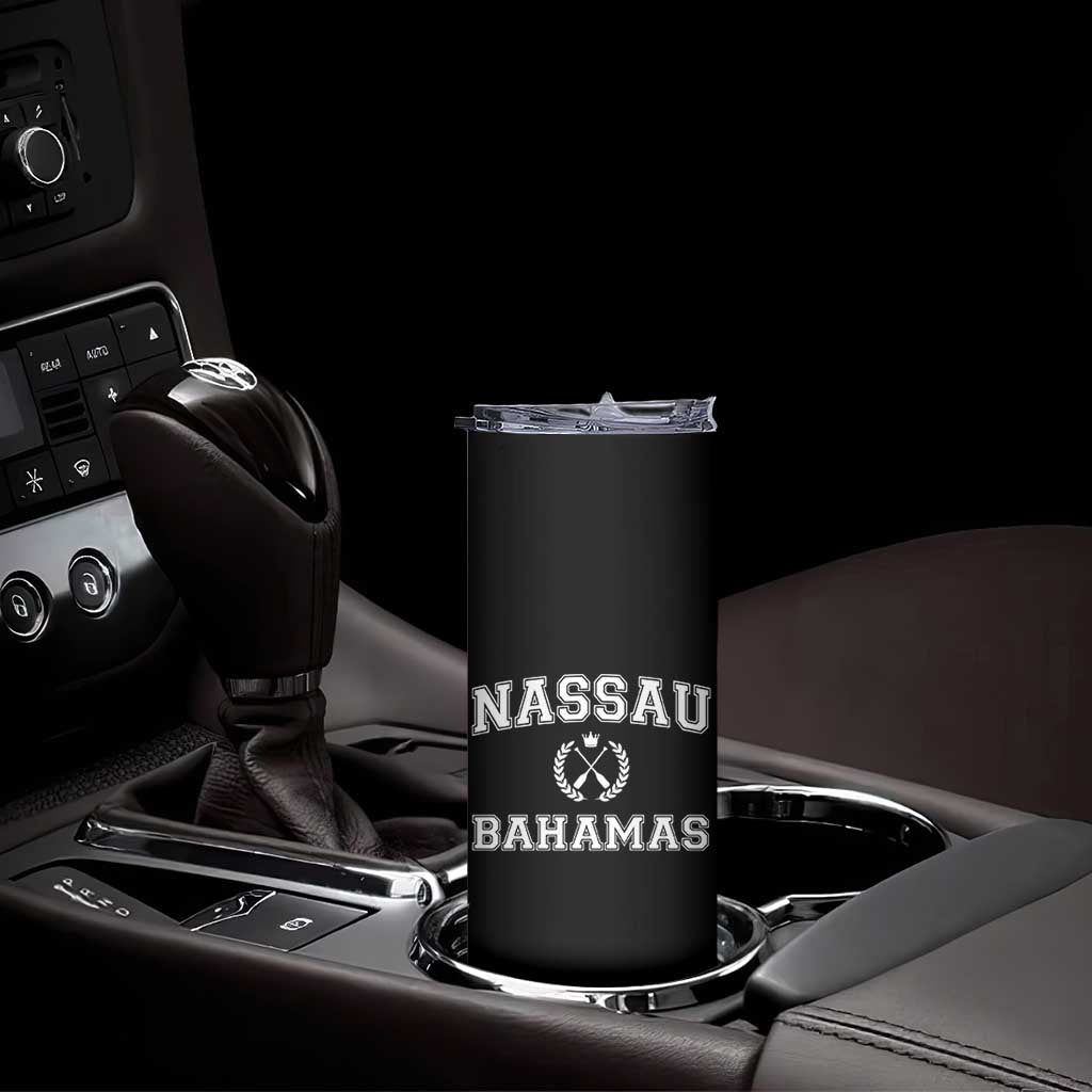 Nassau Souvenir Skinny Tumbler Bahamas Rowing Beach Summer Vacation - Wonder Print Shop