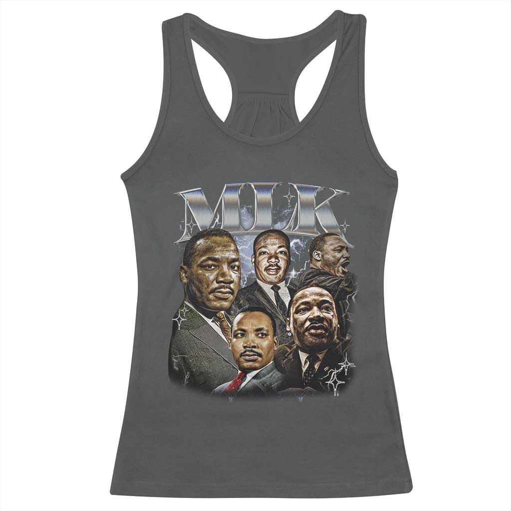 Martin Luther King Racerback Tank Top Black History Month Pride MLK Bootleg Rap Tee