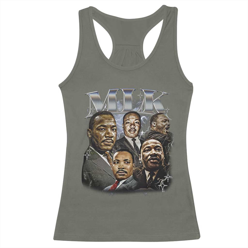 Martin Luther King Racerback Tank Top Black History Month Pride MLK Bootleg Rap Tee