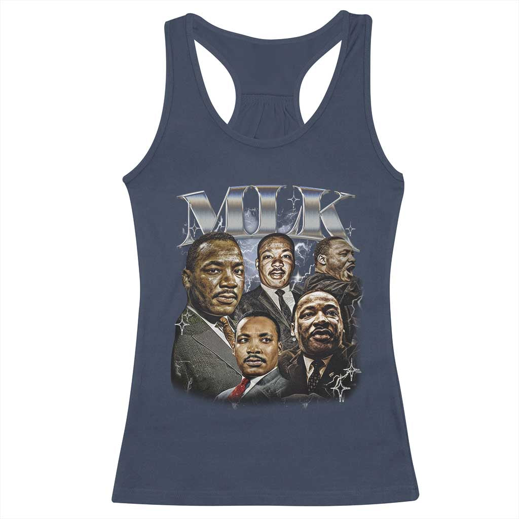 Martin Luther King Racerback Tank Top Black History Month Pride MLK Bootleg Rap Tee