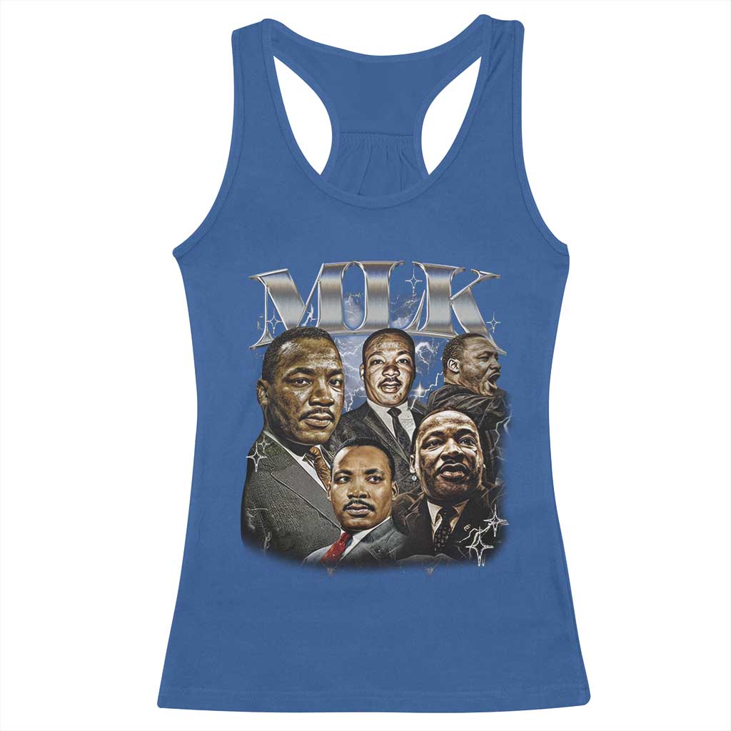 Martin Luther King Racerback Tank Top Black History Month Pride MLK Bootleg Rap Tee