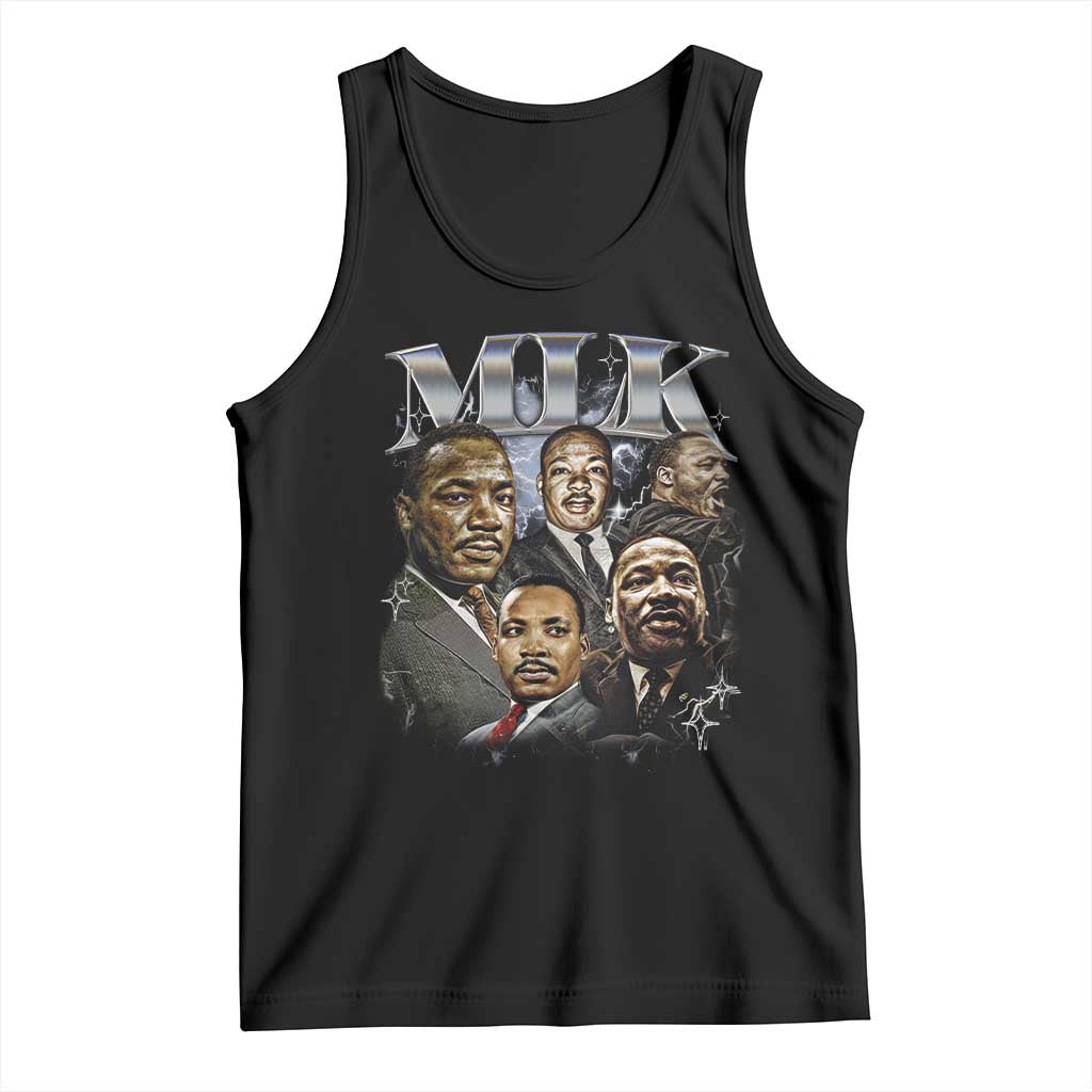 Martin Luther King Tank Top Black History Month Pride MLK Bootleg Rap Tee