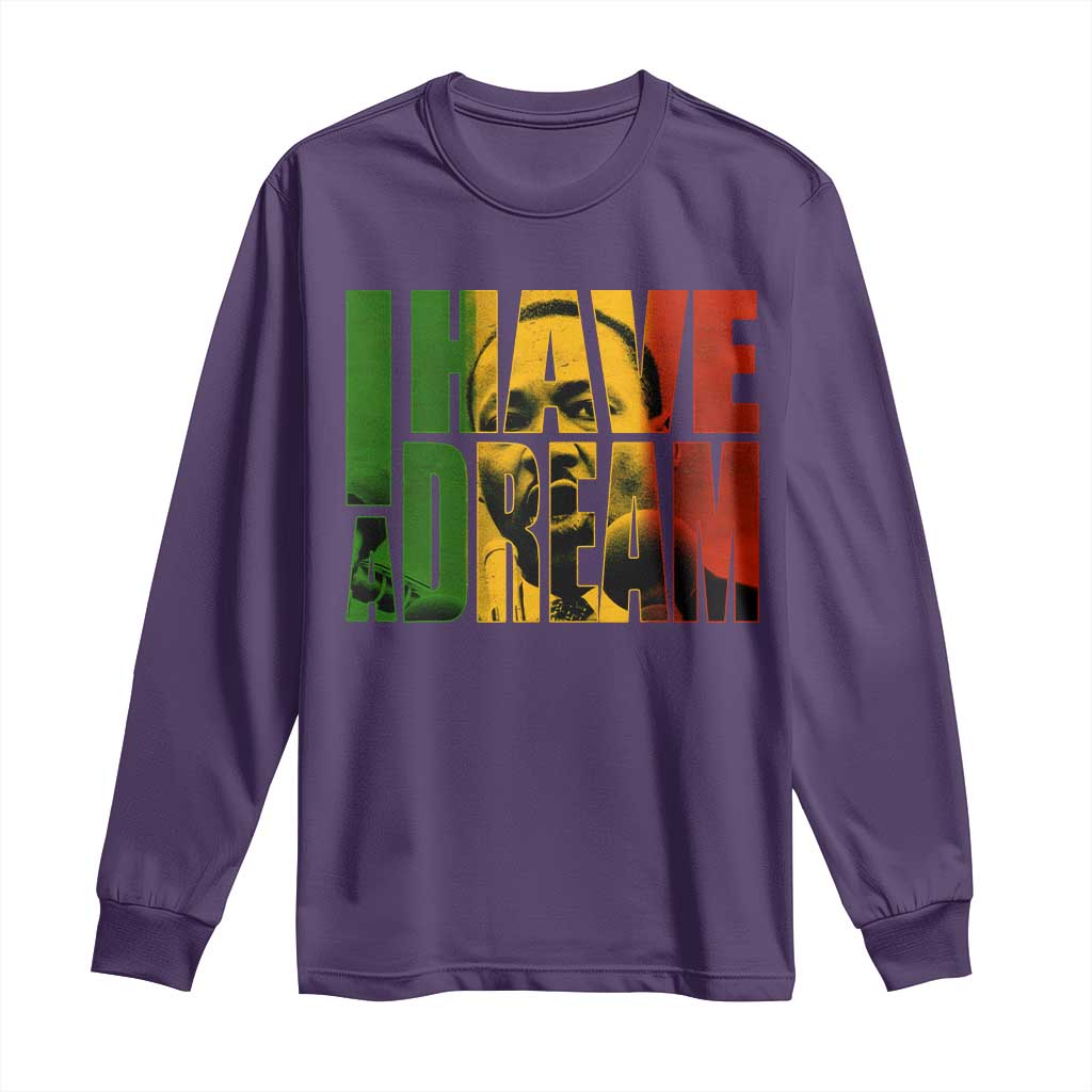 Martin Luther King Long Sleeve Shirt Black History Month MLK I Have A Dream
